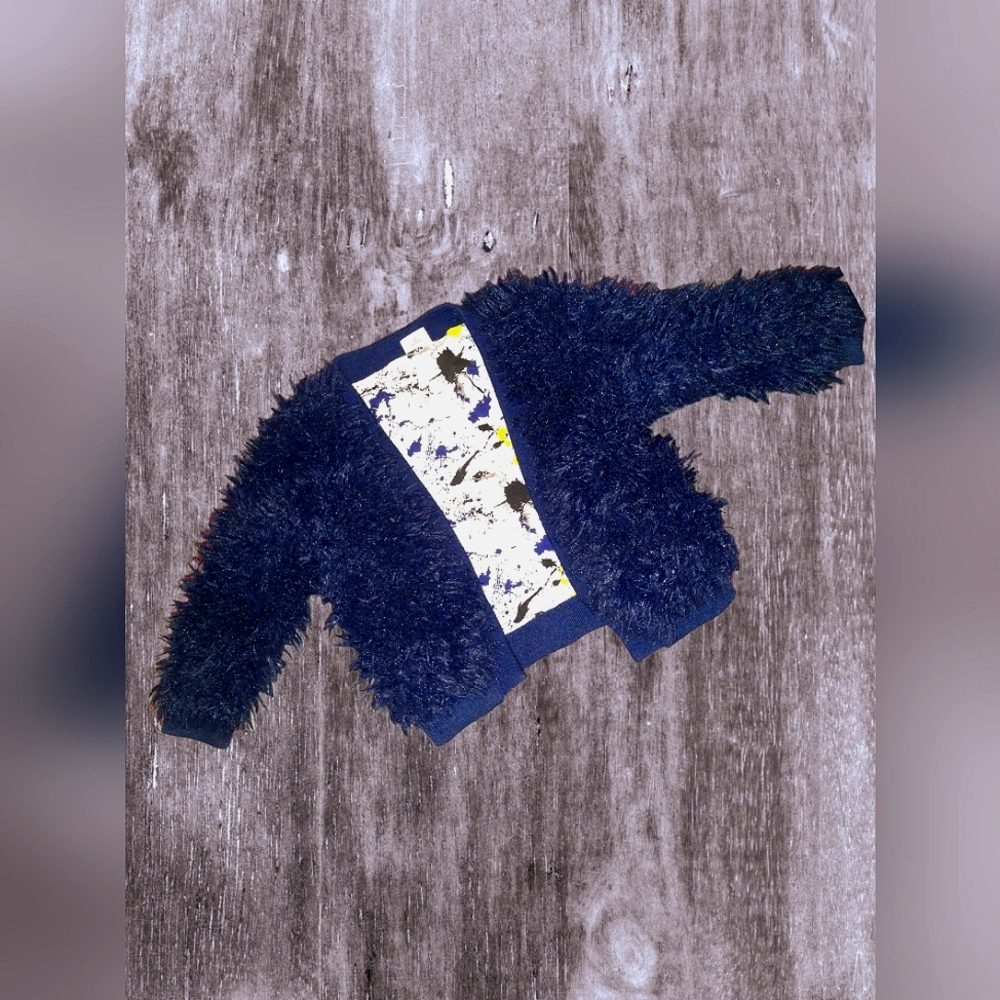 Blue "shag" jacket